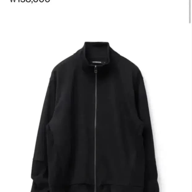 4)해칭룸 더블 슬리브 트랙 가디건 블랙