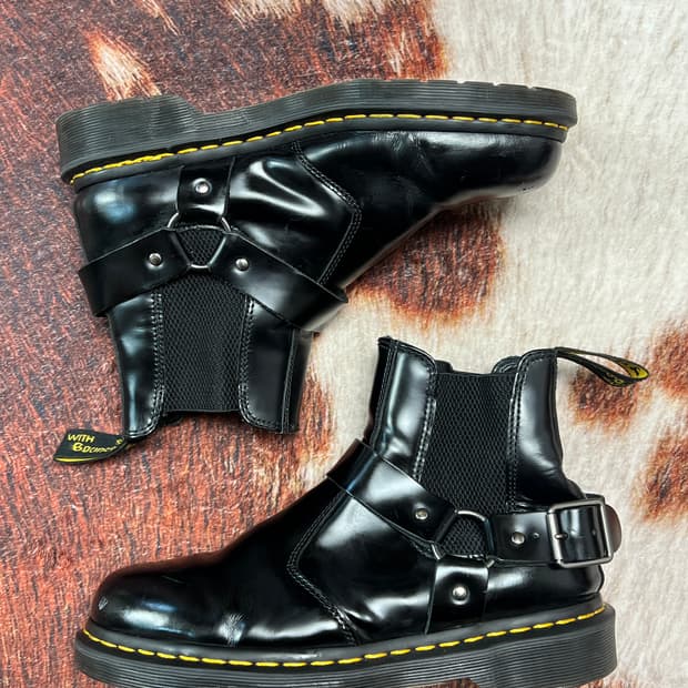 [260] 닥터마틴 wincox 윈콕 하네스 모터사이클 첼시부츠 블랙 