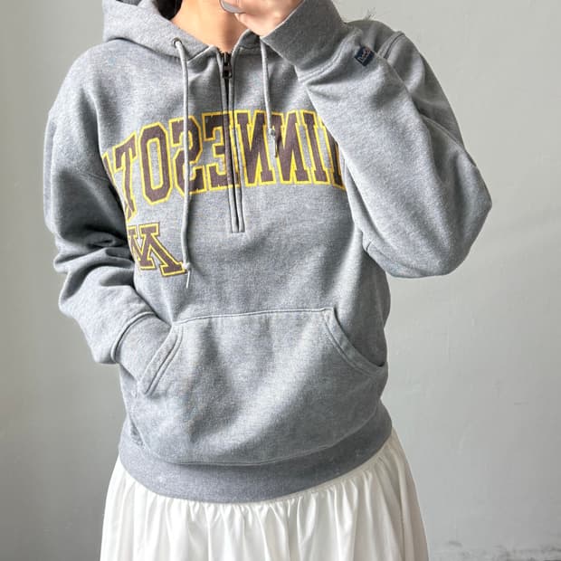 [S] 잔스포츠 그레이 후드티