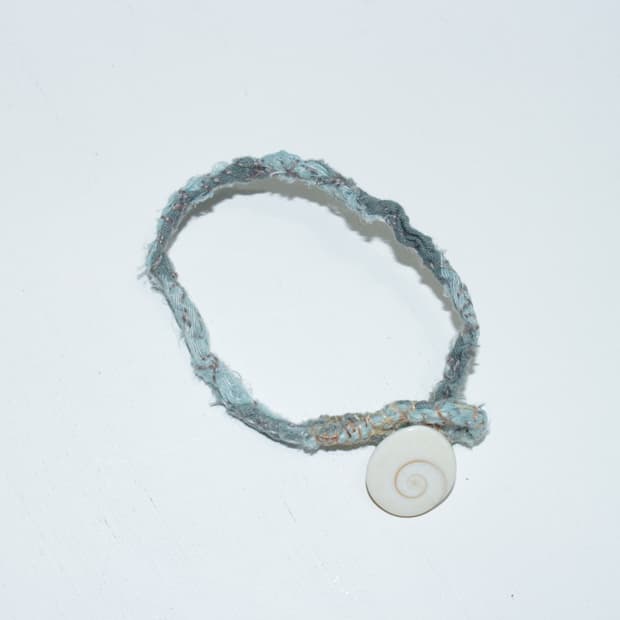 조개 명주 팔찌