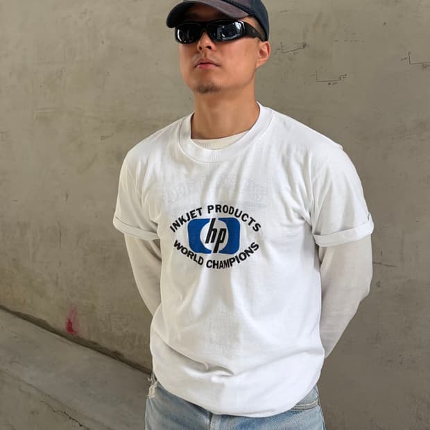 90’s HP Inkjet coporate logo single T-s