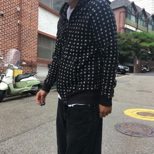 M) 90S STUSSY HOOD ZIP-UP