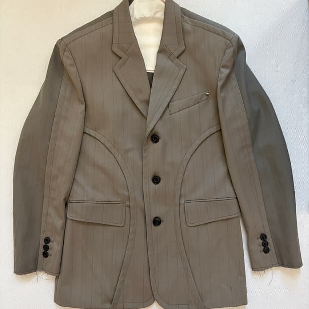 앤더슨벨 콘트라스트 오버핏 자켓 s (실측 사이즈 L)