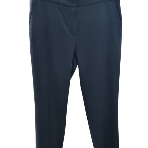 타임 여성 울 간절기 네이비 팬츠