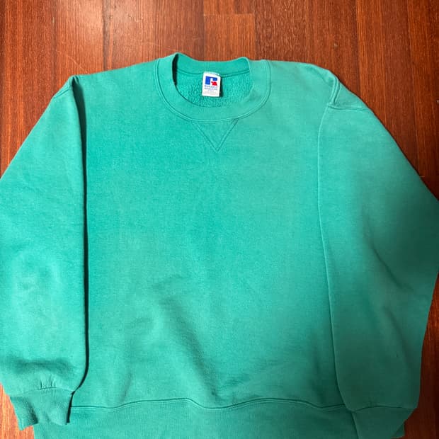 [XXL] 90s 러셀 에메랄드 그린 스웻셔츠