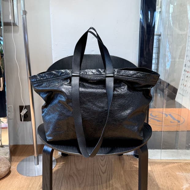 발렌시아가 블랙 캐리 쇼퍼 토트백 