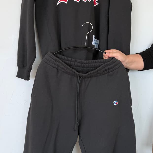 새상품) 네이버후드 x 러셀 에슬레틱 상하의세트