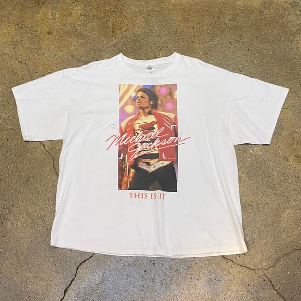 레어) 미국 빈티지 마이클 잭슨 공식 굿즈 반팔티