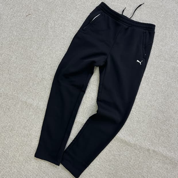 S 푸마 블랙 트레이닝 기모 팬츠 0331D