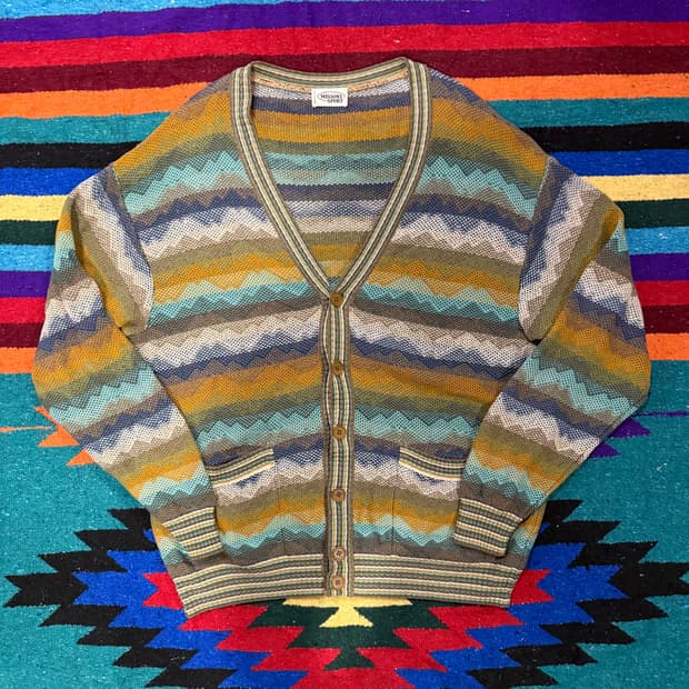 MISSONI SPORT 빈티지 케이블 니트 가디건 105