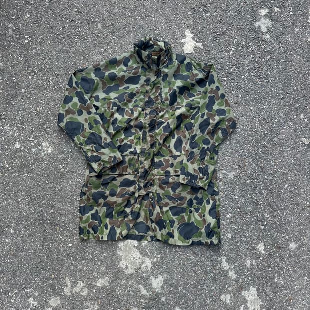 빈티지 90s 에디바우어 덕 카모 마운틴 자켓