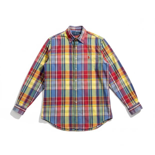 폴로 랄프로렌 멀티컬러 체크 셔츠 M