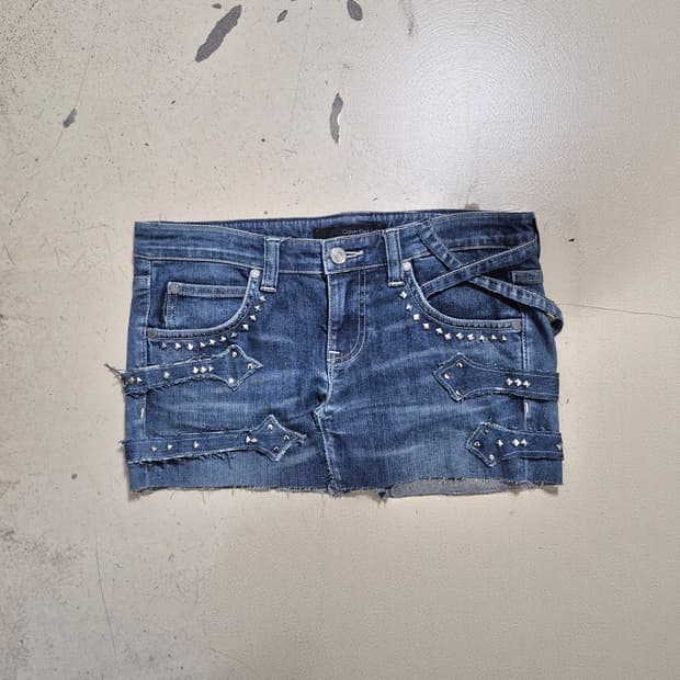 Stud Point Belt Skirt (remake)