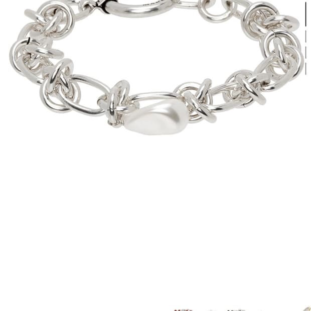 [m] 이자벨 마랑 실버 레인 드롭 맨 브레이슬릿 팔찌