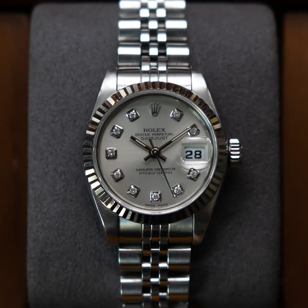 롤렉스 데이저스트 69174 실버 텐포인트 다이아 시계