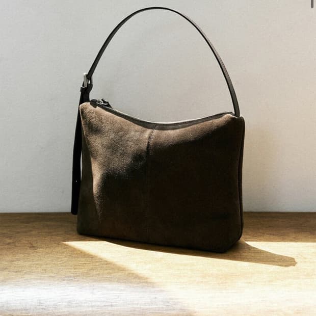 앤니즈 Suede shoulder bag (brown)