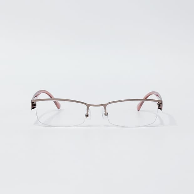 브라운 핑크 반무테 데드스탁 빈티지안경