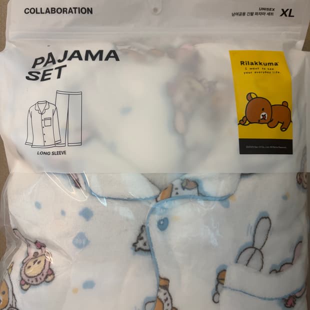 (미개봉) 스파오 리락쿠마 코리락쿠마 수면파자마 잠옷 XL