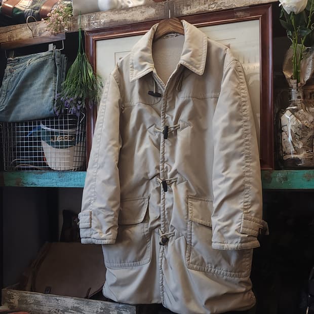 90s 에르메스 더플코트 캐시미어 라이닝 아이보리 코트 48