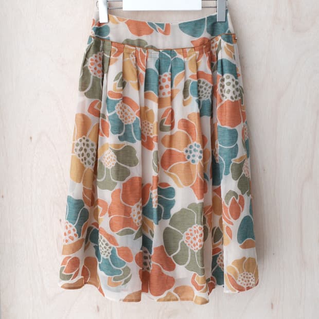 bubble flower skirt