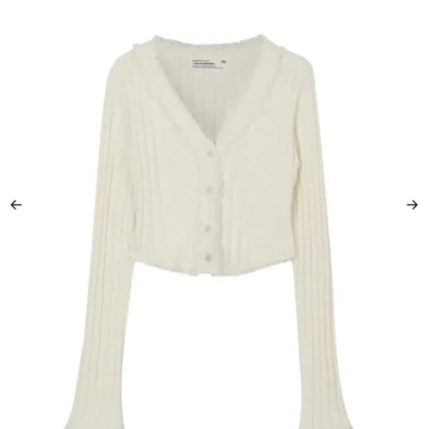 보헤미안서울 태슬 코튼 가디건 아이보리