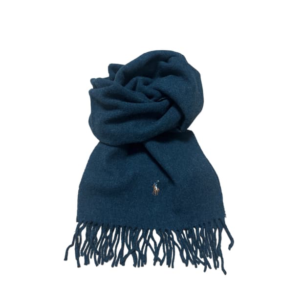 폴로 랄프로렌 램스 울 다크그린 머플러 목도리 