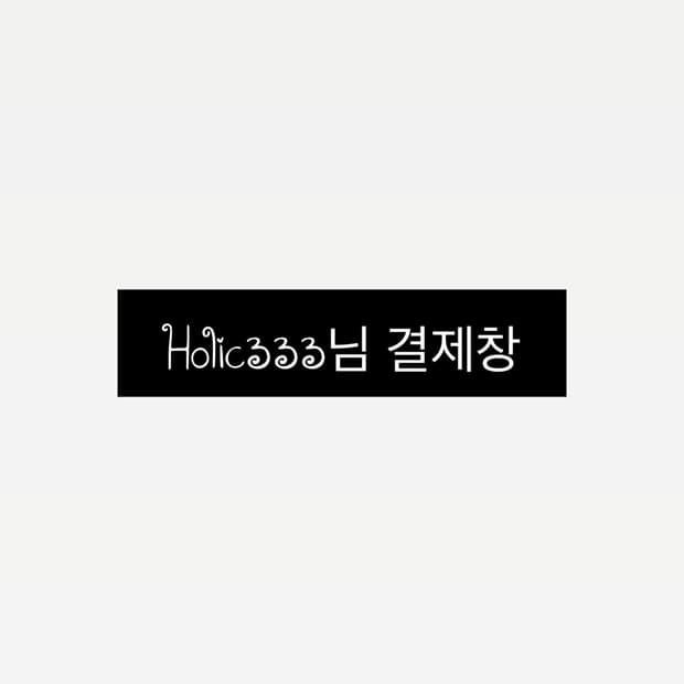 Holic333님 결제창