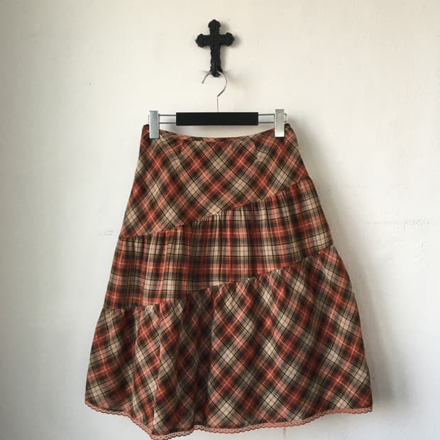 Check pattern patch layer skirt