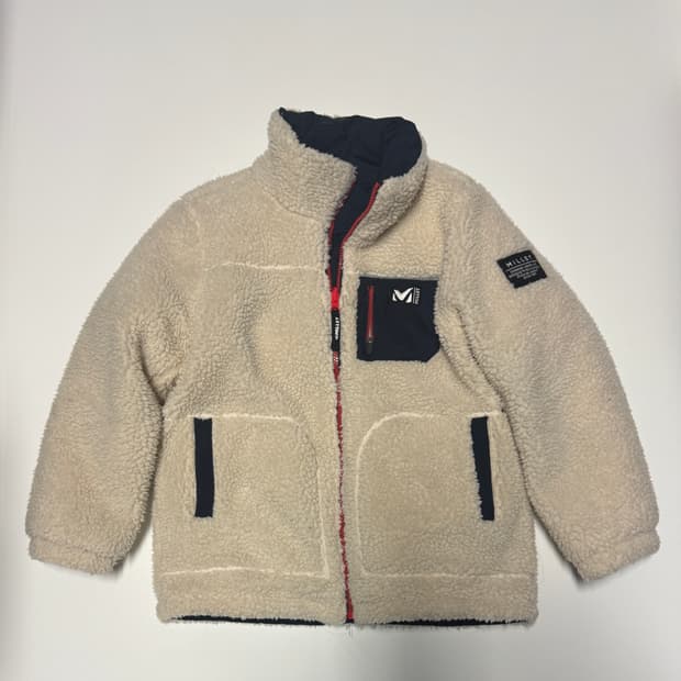 여성 밀레 리버시블 양면 플리스 패딩 S 키즈 150