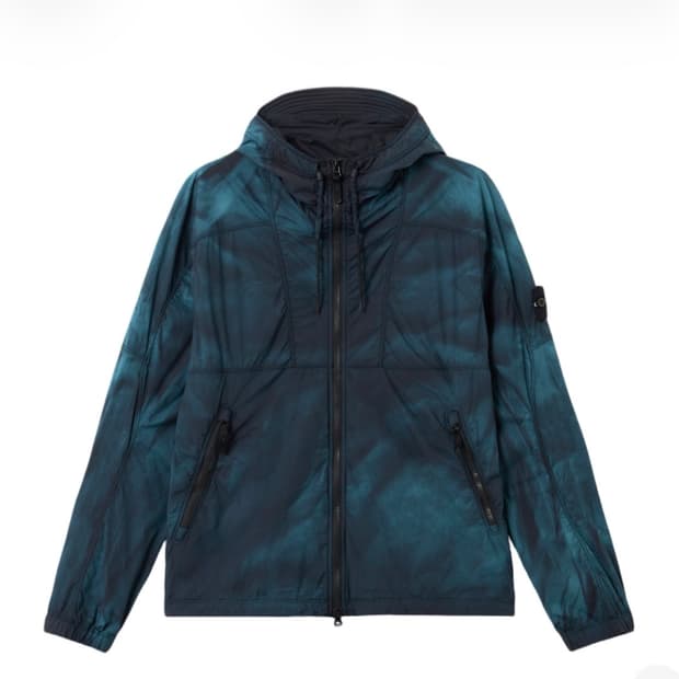 (구매)스톤 아일랜드 스킨 터치 나일론-TC 코로즌 트리트먼트 후드자켓
