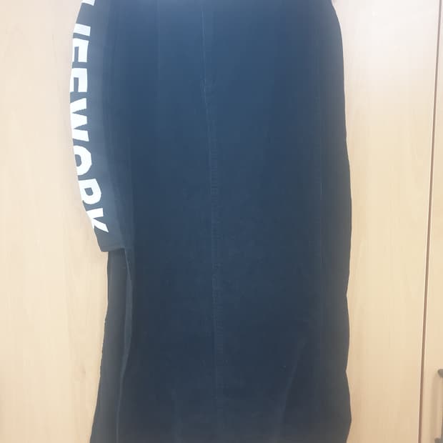 라이프워크 코듀로이 롱스커트 트임치마