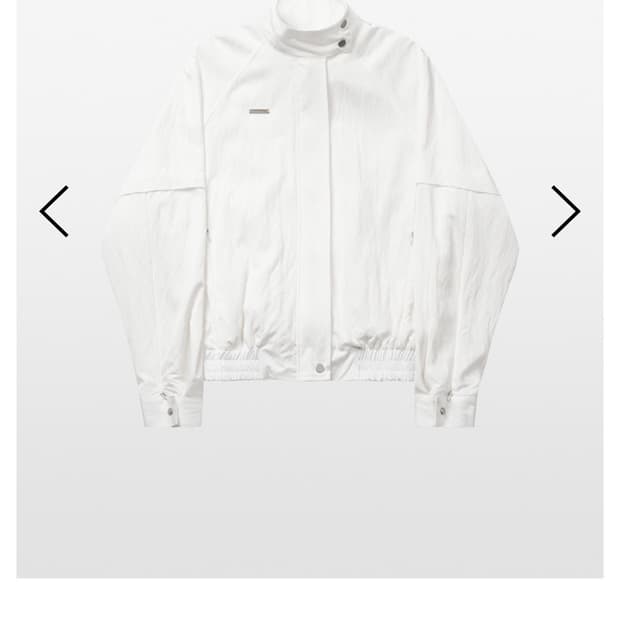 킴서울 high neck blouson jacket ivory
