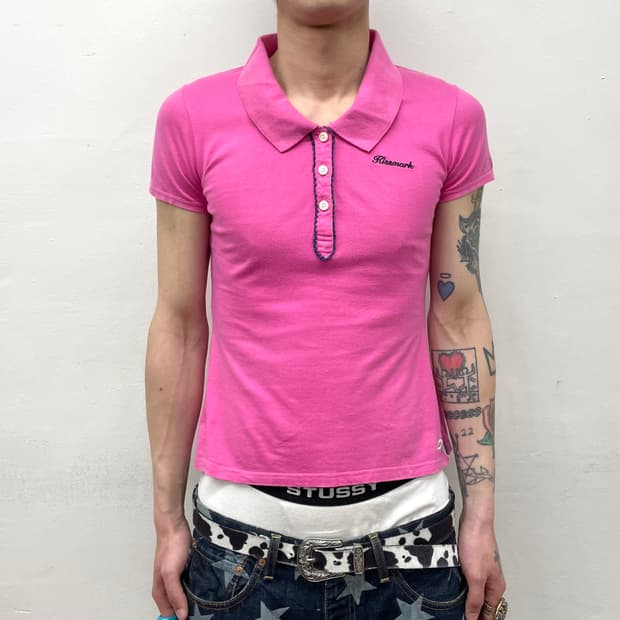 Retro pink pk t-shirt