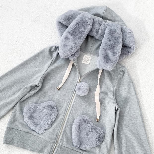 시크릿허니 우사미미 후드집업