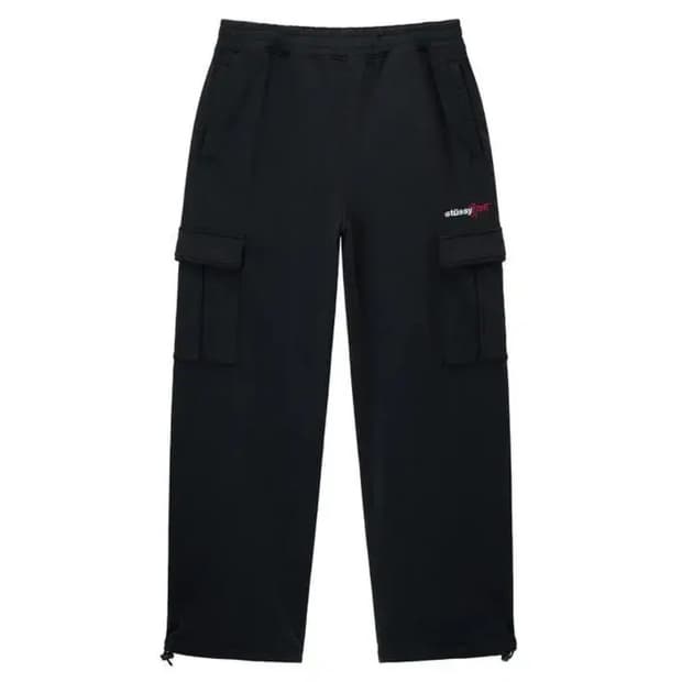 스투시 스포츠 카고 플리스 팬츠 S 블랙