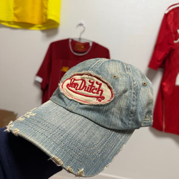 본더티 데님 볼캡