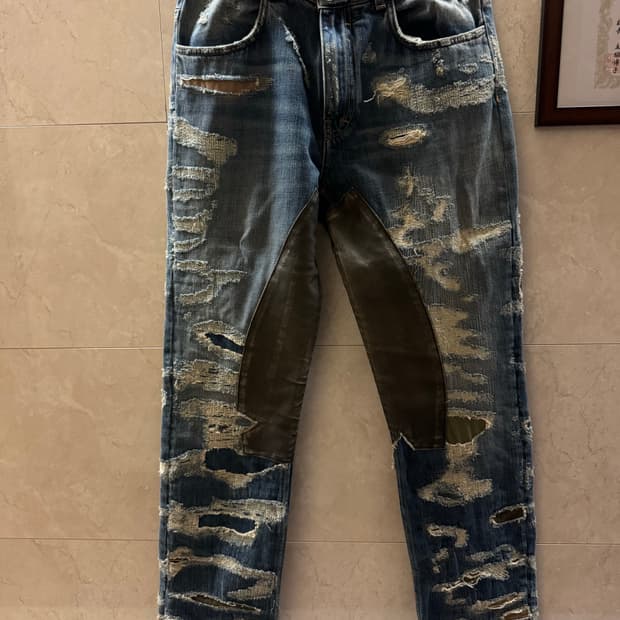 32)지방시 몰스킨 데님 