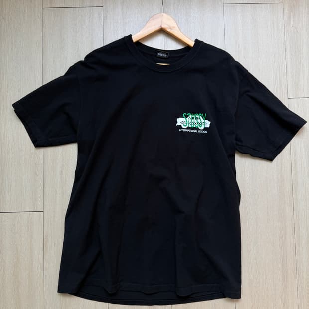 스투시 택시 티셔츠 블랙 L