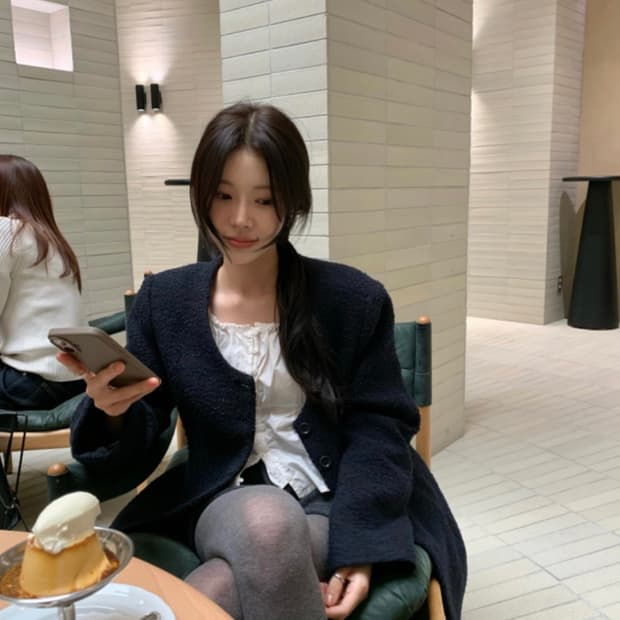 레이지샵 Tap boucle jk 부클 트위드 자켓