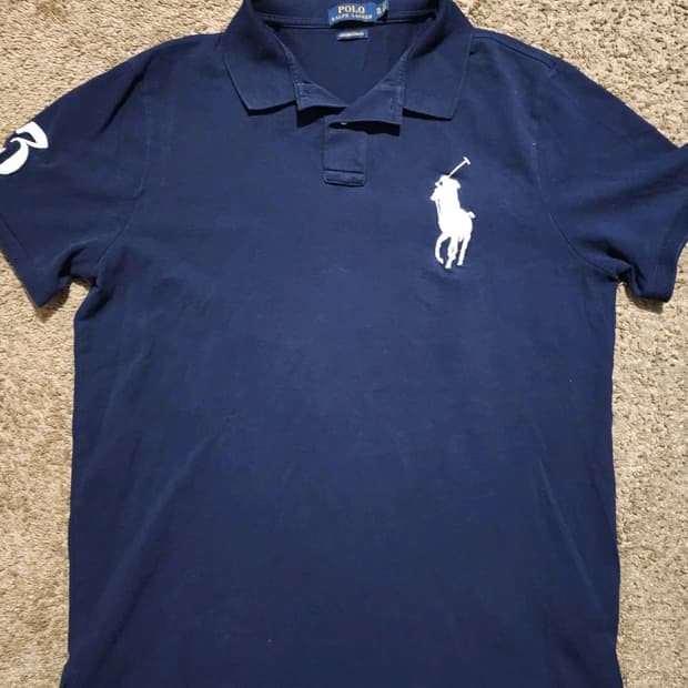 폴로 랄프로렌 빅포니 카라티 네이비 화이트