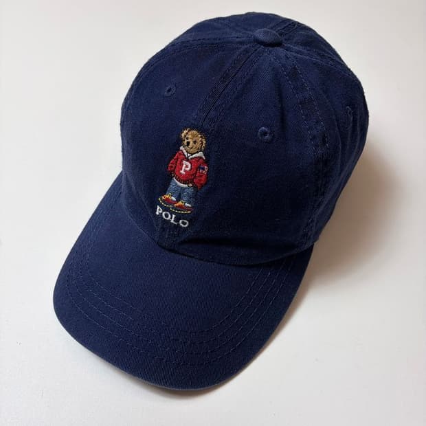 폴로 랄프로렌 우먼스 시그니처 베어 트윌 볼캡 모자 Q1487