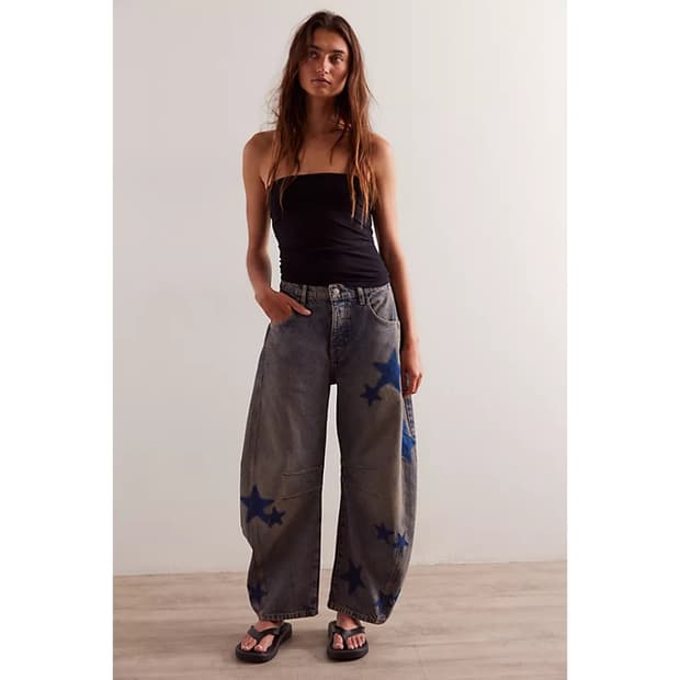 프리피플 위더프리 스타 워싱 데님 팬츠 (26)