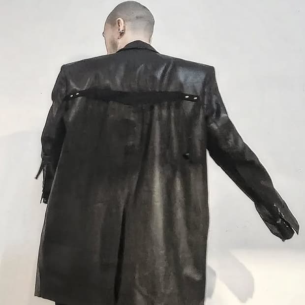 릭오웬스 레더 점보 타틀린 블레이저 LGW