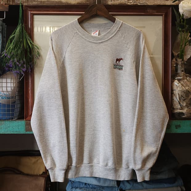 90s 져지스 빈티지 스웻셔츠 플레인 스웻셔츠 오트밀 xl