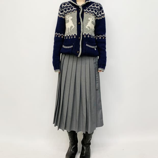 아놀드 파마 니트 가디건