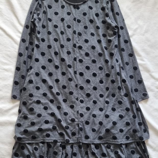 빈티지 모리걸 하구미 도트 원피스