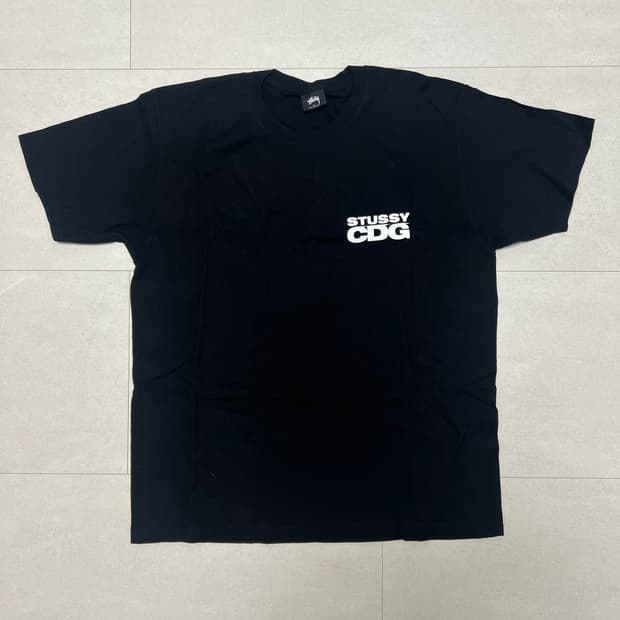 스투시 X 꼼데가르송 티셔츠 L