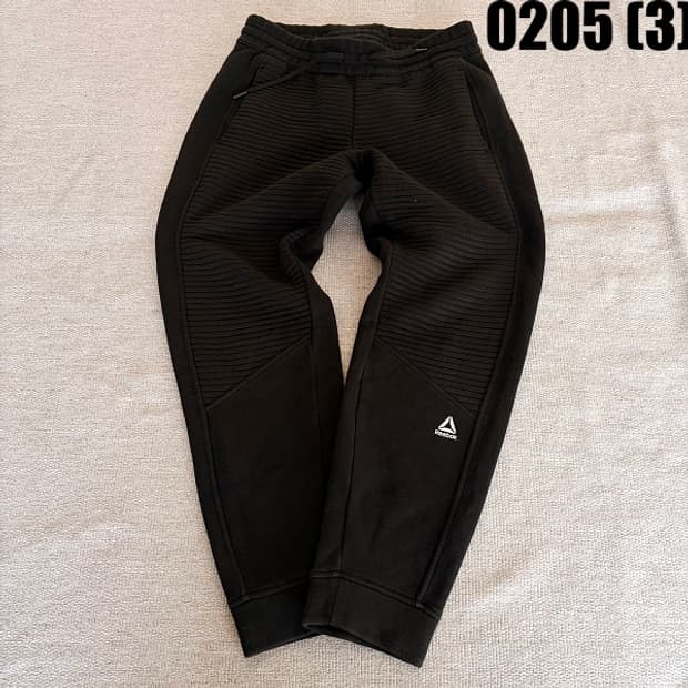 [XS] 리복 WOR 플리스 블랙 트레이닝 조거 팬츠 0205(3)