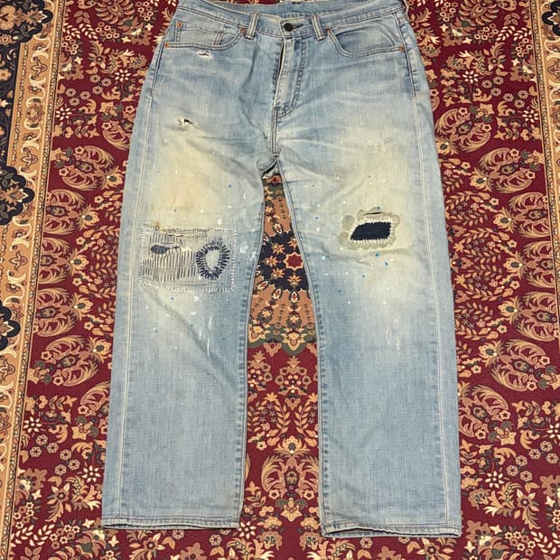 [32] 00‘s 빈티지 리바이스 levis 505 리워크 데님팬츠