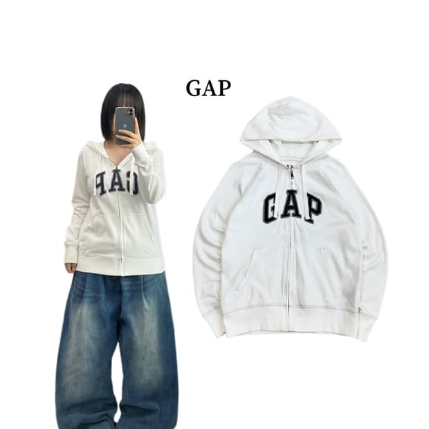GAP 갭 Y2K 빅로고 후드집업